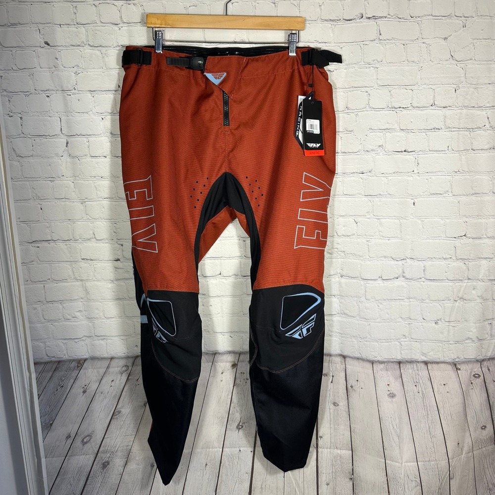 Fly Racing Kinetic Fuel Pants Rust Black Motocross Off-Road Mens Size 40 NWT